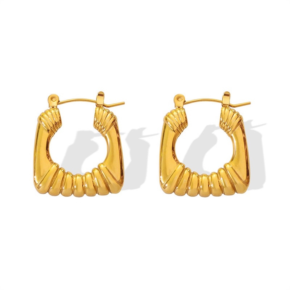 18K Gold Cleo Earrings*Hoop Earrings* - Picture 5 of 7